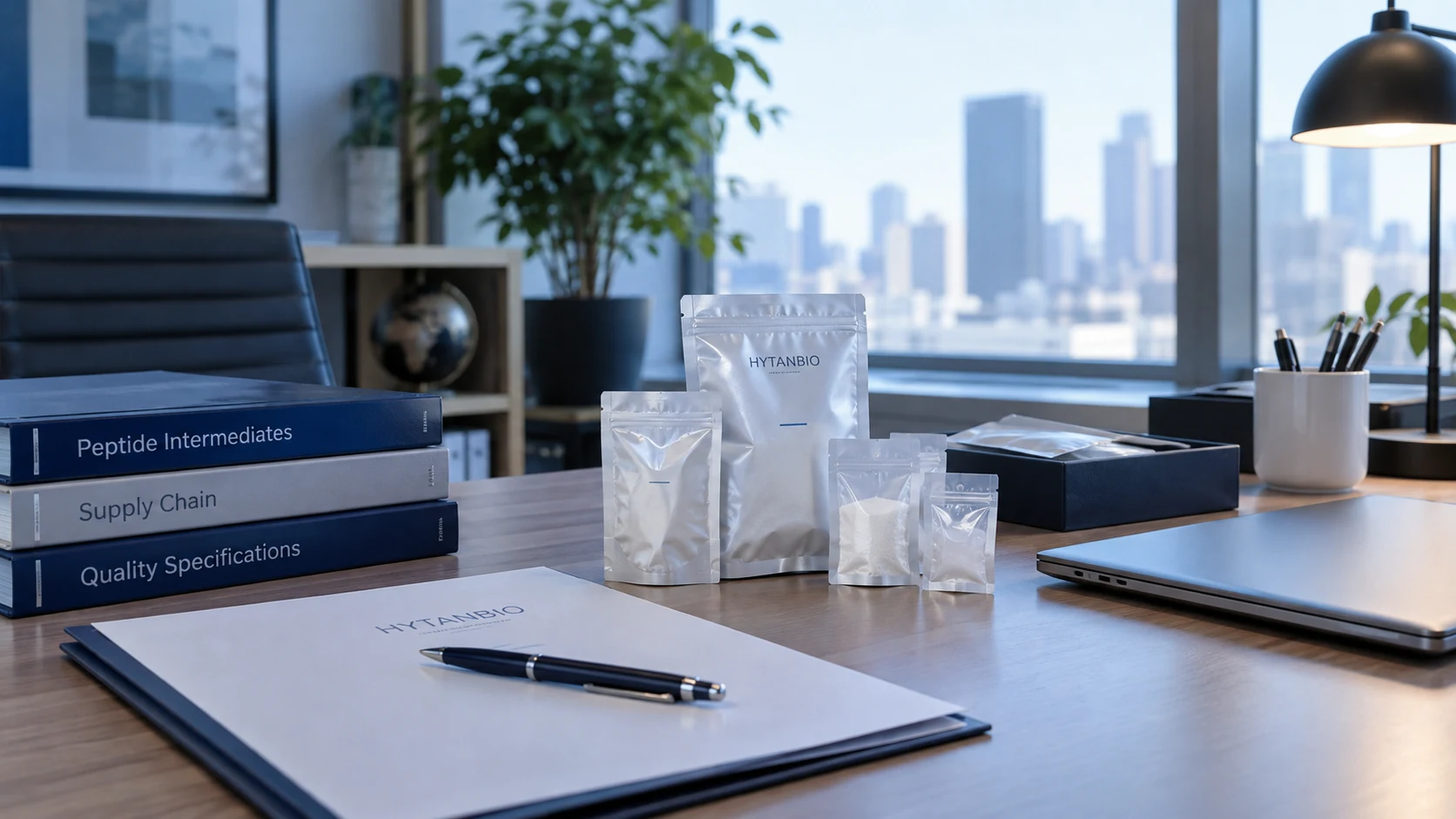 Peptide Intermediates — Commercial supply planning HYTANBIO illustrative business scene