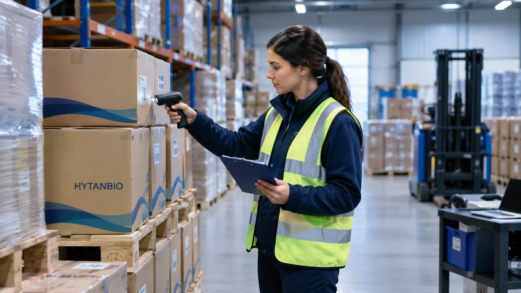 Protected Amino Acids — Warehouse coordination HYTANBIO illustrative business scene