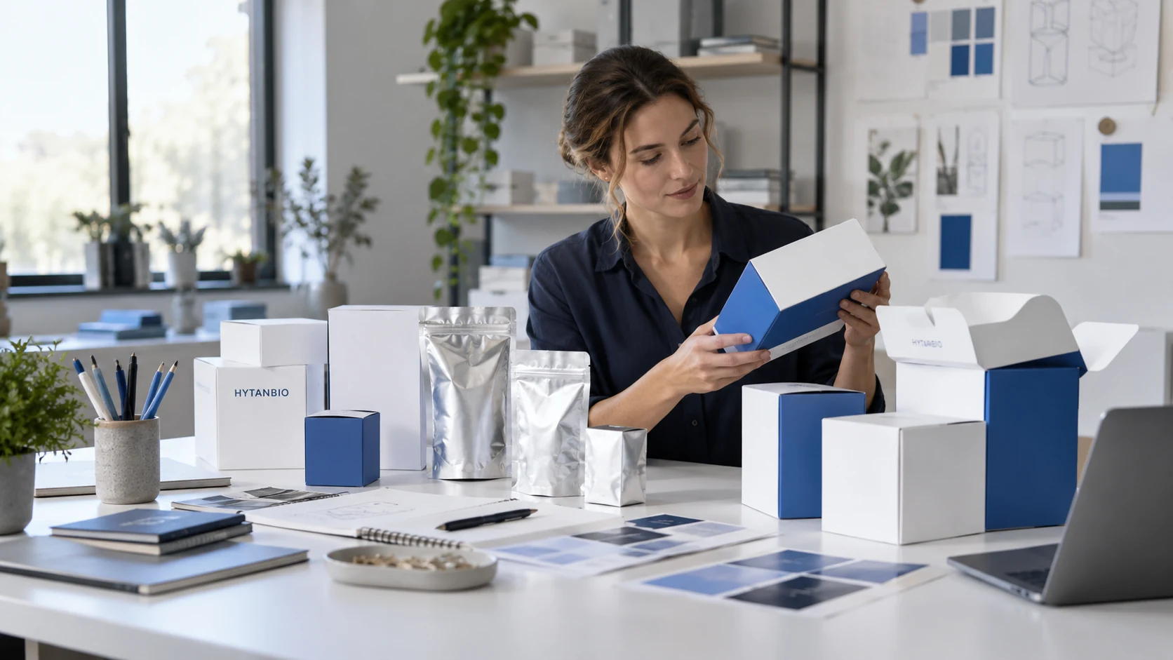 Cookie and Analytics Choices — Packaging development HYTANBIO illustrative business scene