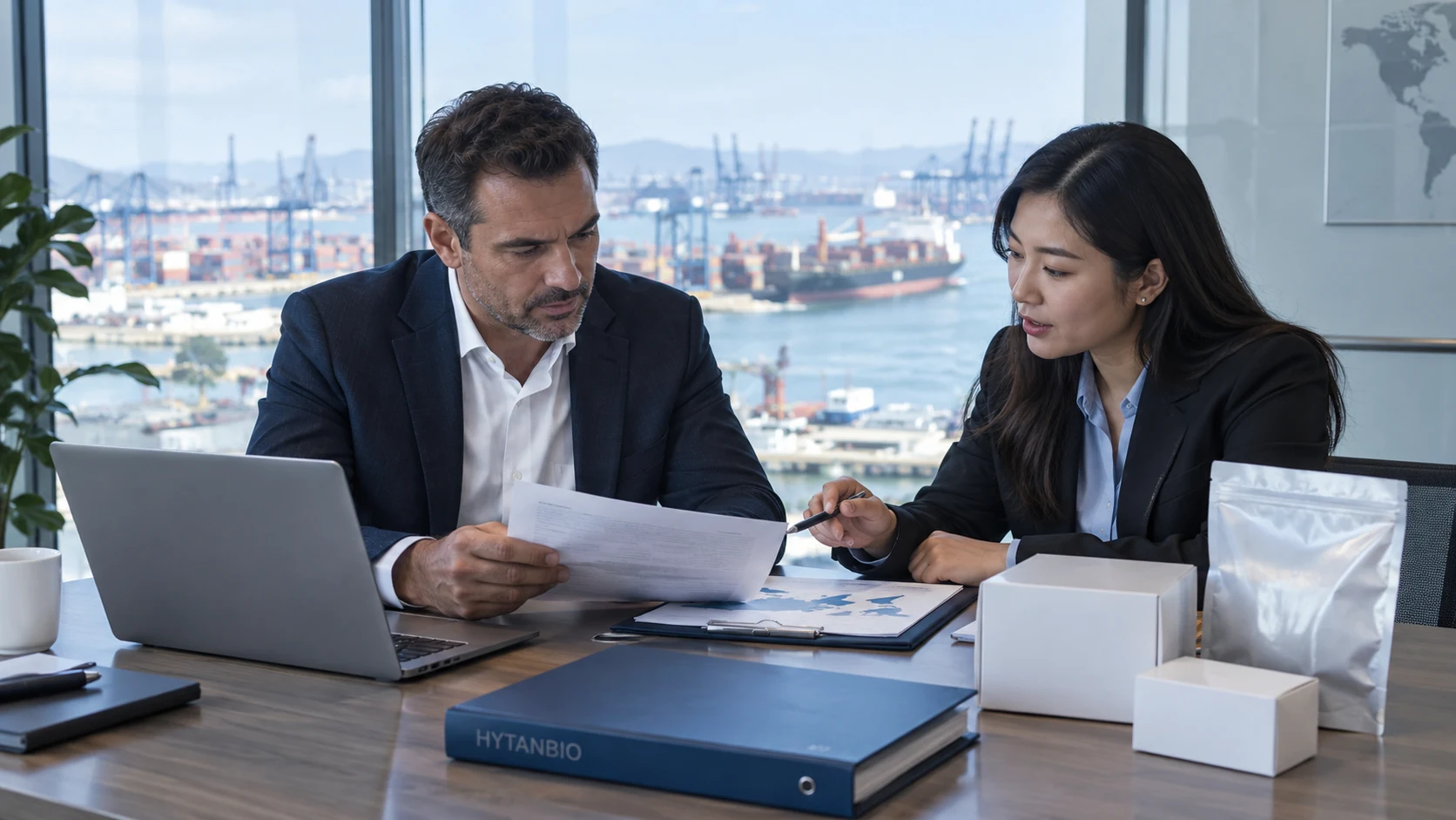 Export and Logistics Coordination — Business qualification review HYTANBIO illustrative business scene