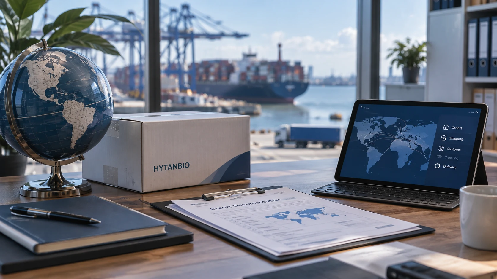 Export and Logistics Coordination — Export preparation HYTANBIO illustrative business scene