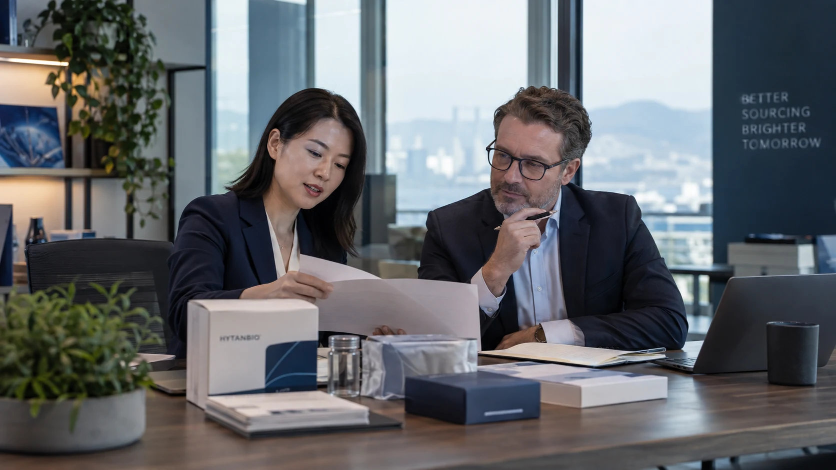 Knowledge for Better Procurement — Business qualification review HYTANBIO illustrative business scene