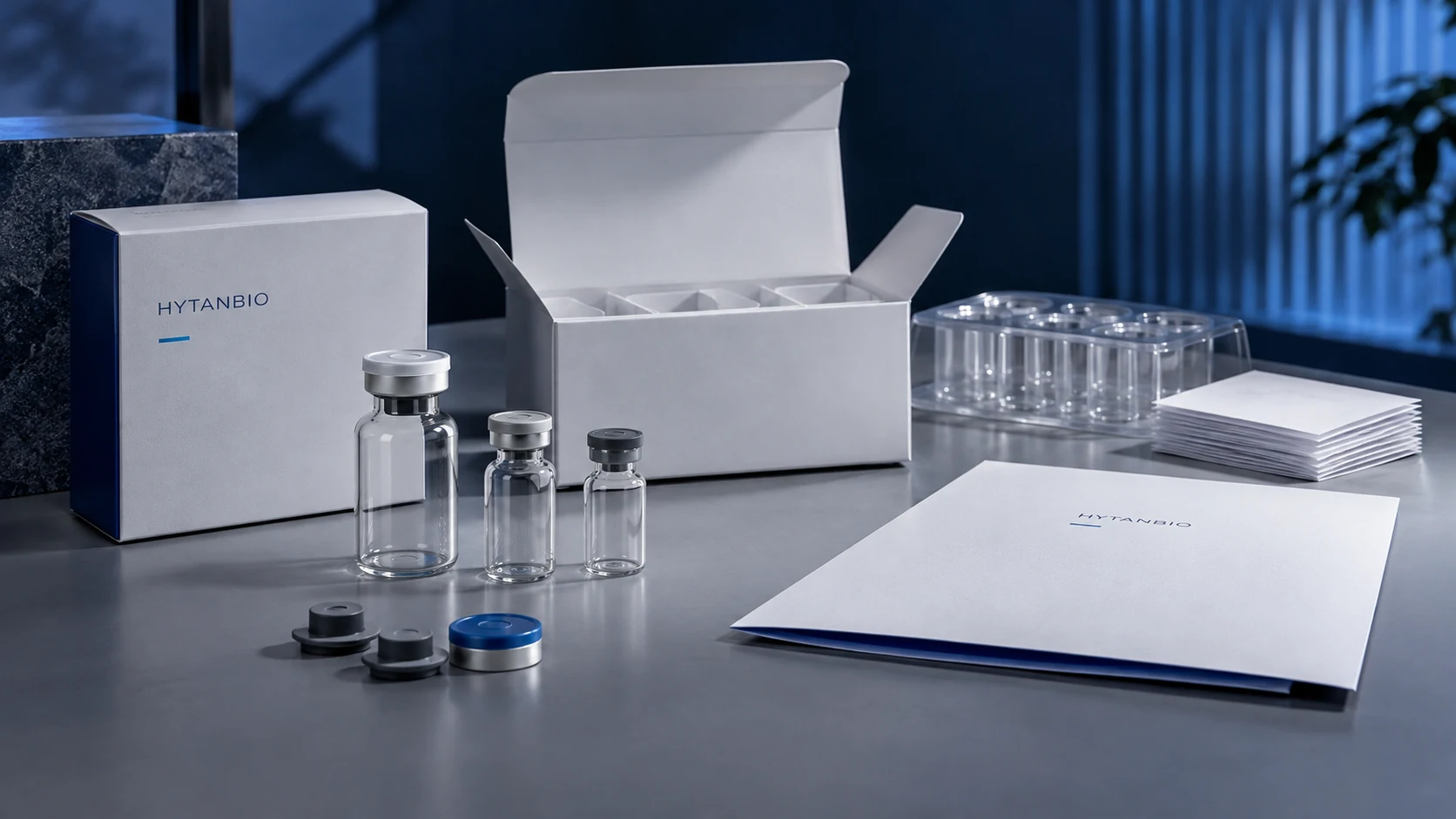 Lyophilized Powder OEM — Packaging format concepts HYTANBIO illustrative business scene