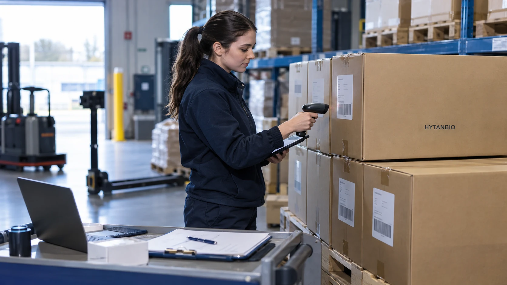 Lyophilized Powder OEM — Warehouse coordination HYTANBIO illustrative business scene