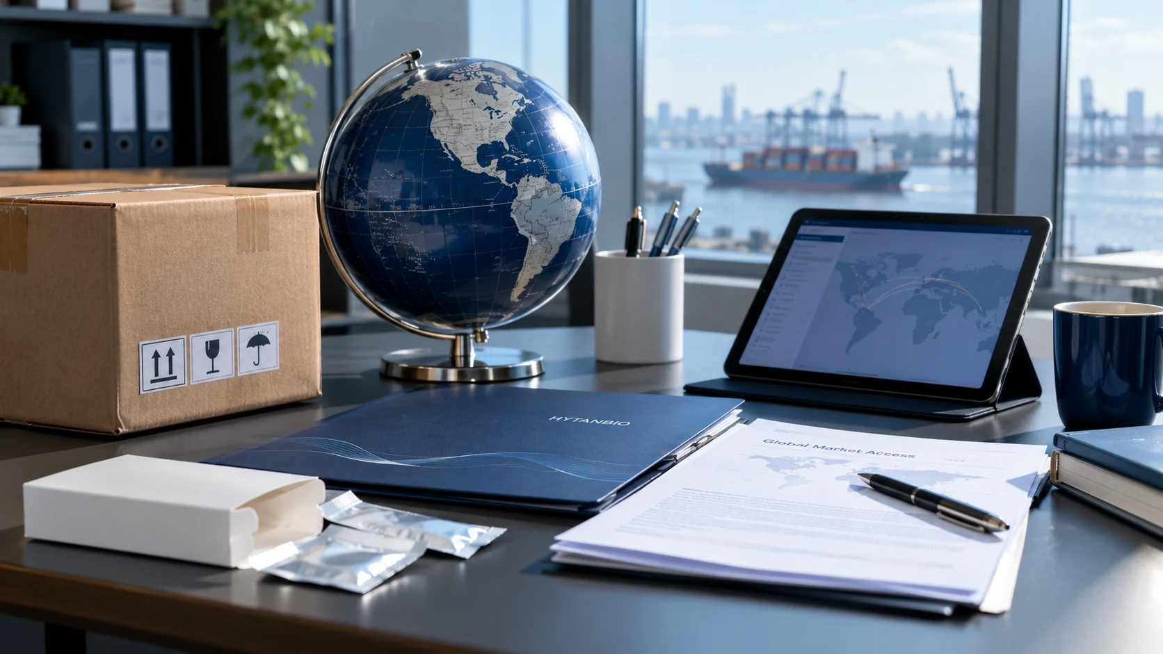 Oral Film Development — Export preparation HYTANBIO illustrative business scene