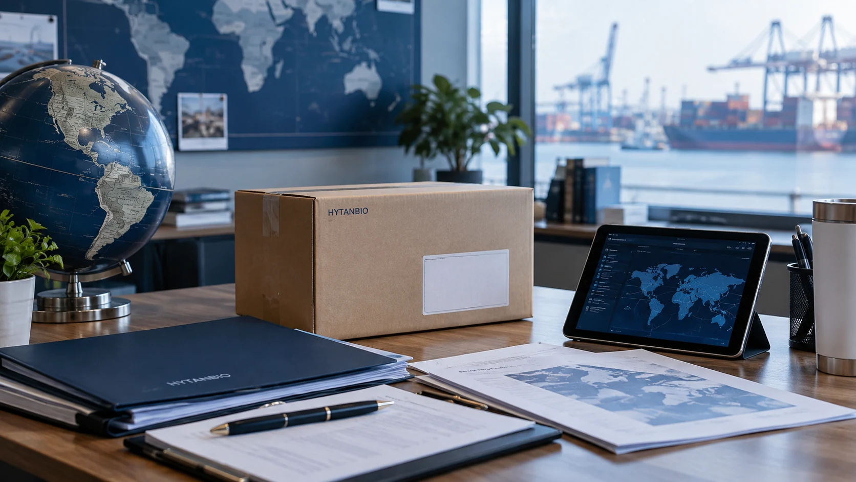Pen Device Projects — Export preparation HYTANBIO illustrative business scene