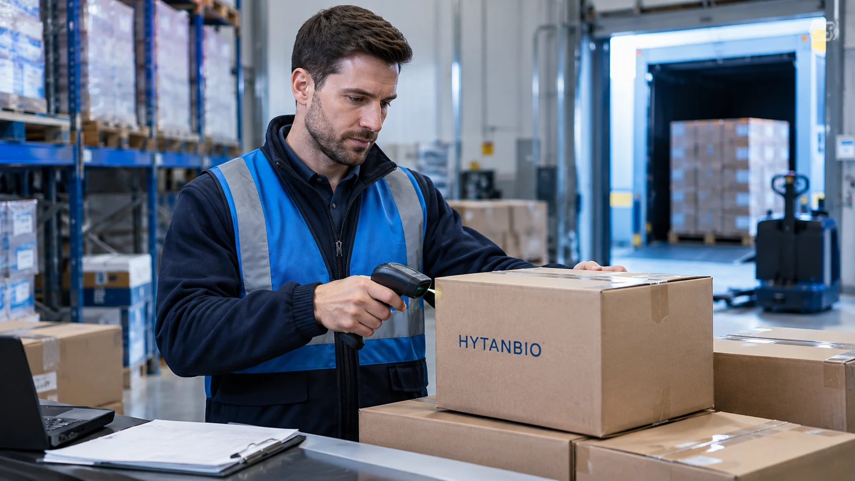 Privacy Notice — Warehouse coordination HYTANBIO illustrative business scene