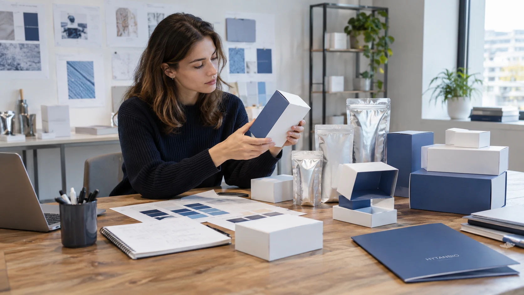 Explore the product portfolio — Packaging development HYTANBIO illustrative business scene