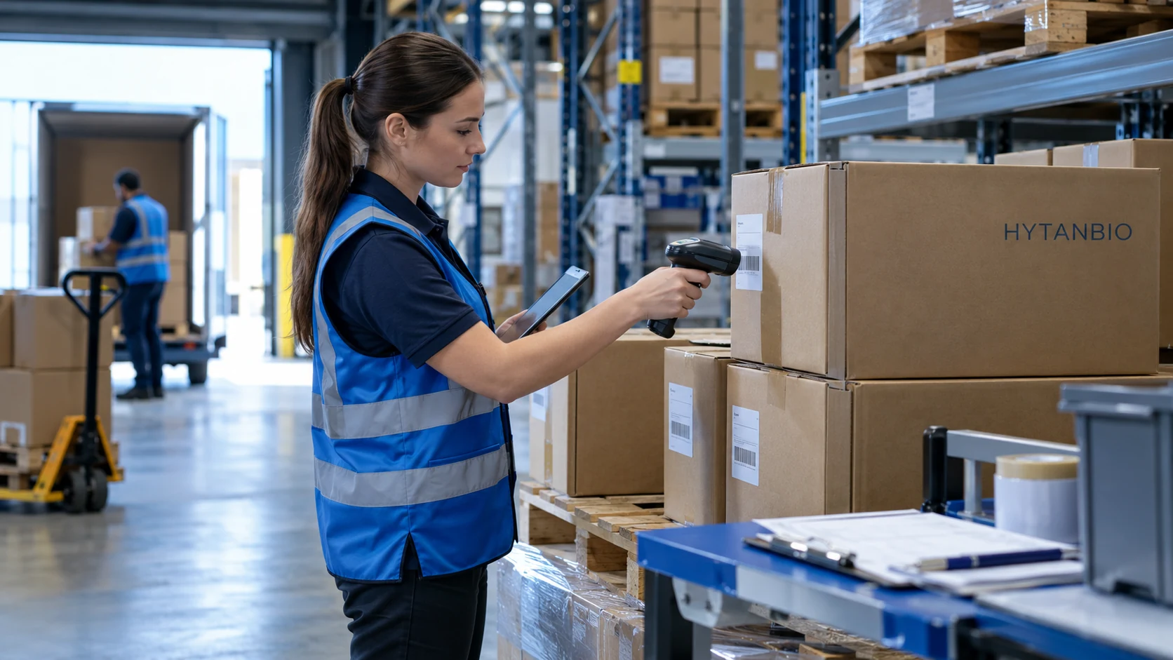 Quality and Batch Documentation — Warehouse coordination HYTANBIO illustrative business scene