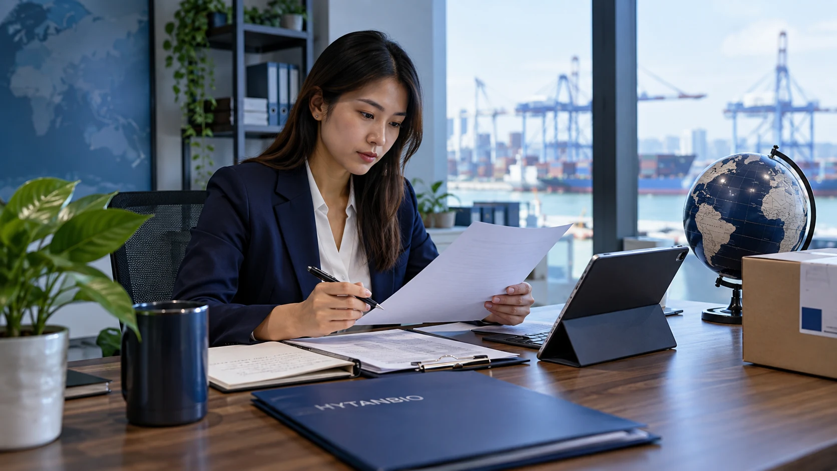 Quality and Batch Documentation — Export preparation HYTANBIO illustrative business scene
