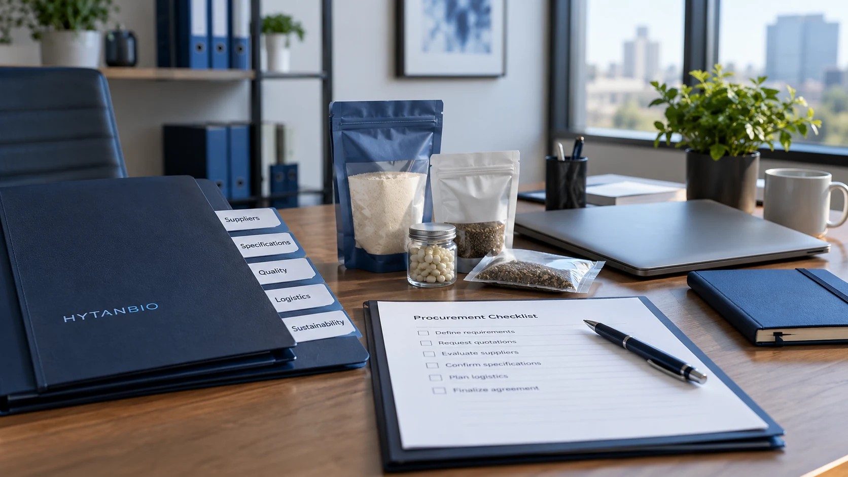 Business Resources — Commercial supply planning HYTANBIO illustrative business scene