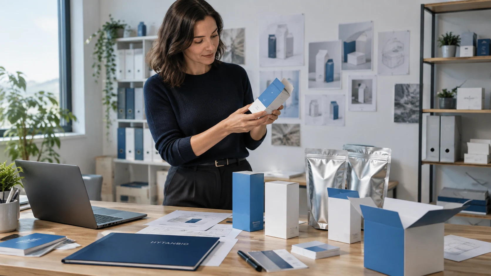 Business Resources — Packaging development HYTANBIO illustrative business scene