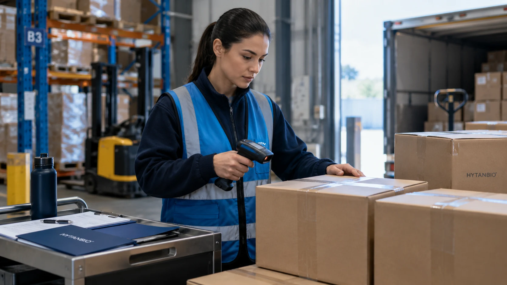Business Resources — Warehouse coordination HYTANBIO illustrative business scene