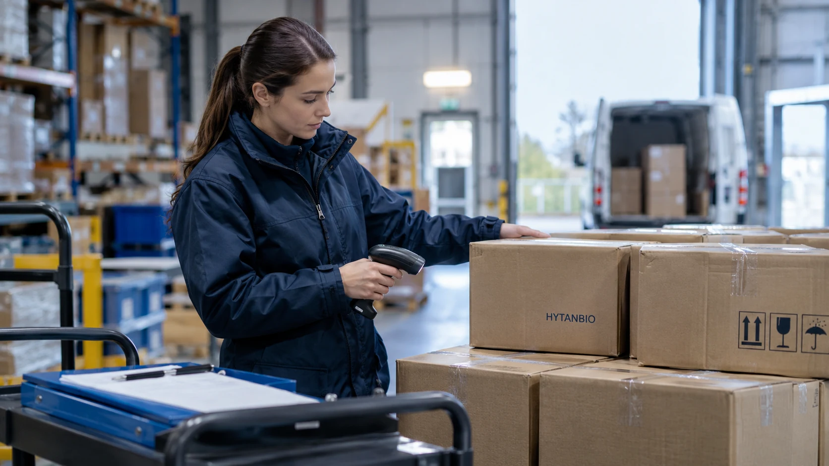 Shipping Conditions and Handling Documents illustrative business scene