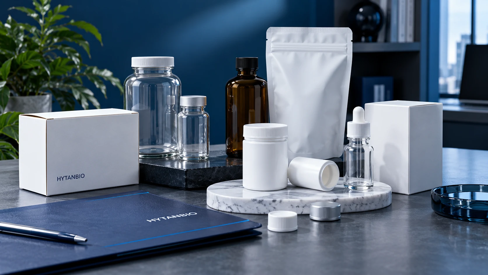 Terms of Business Enquiry — Packaging format concepts HYTANBIO illustrative business scene