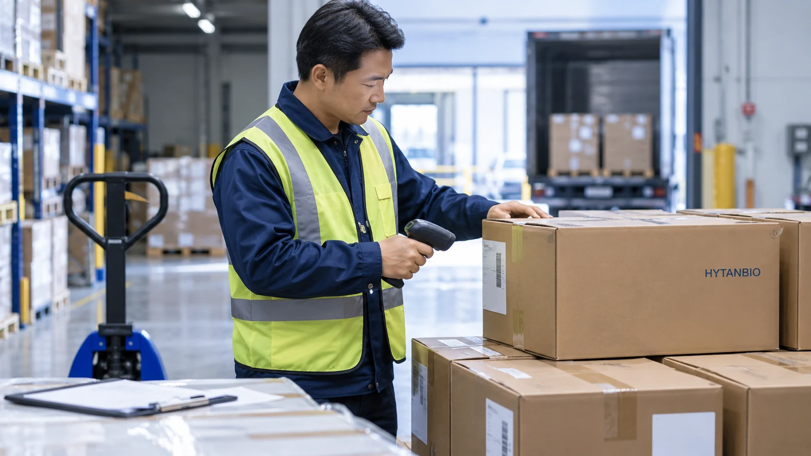 Terms of Business Enquiry — Warehouse coordination HYTANBIO illustrative business scene
