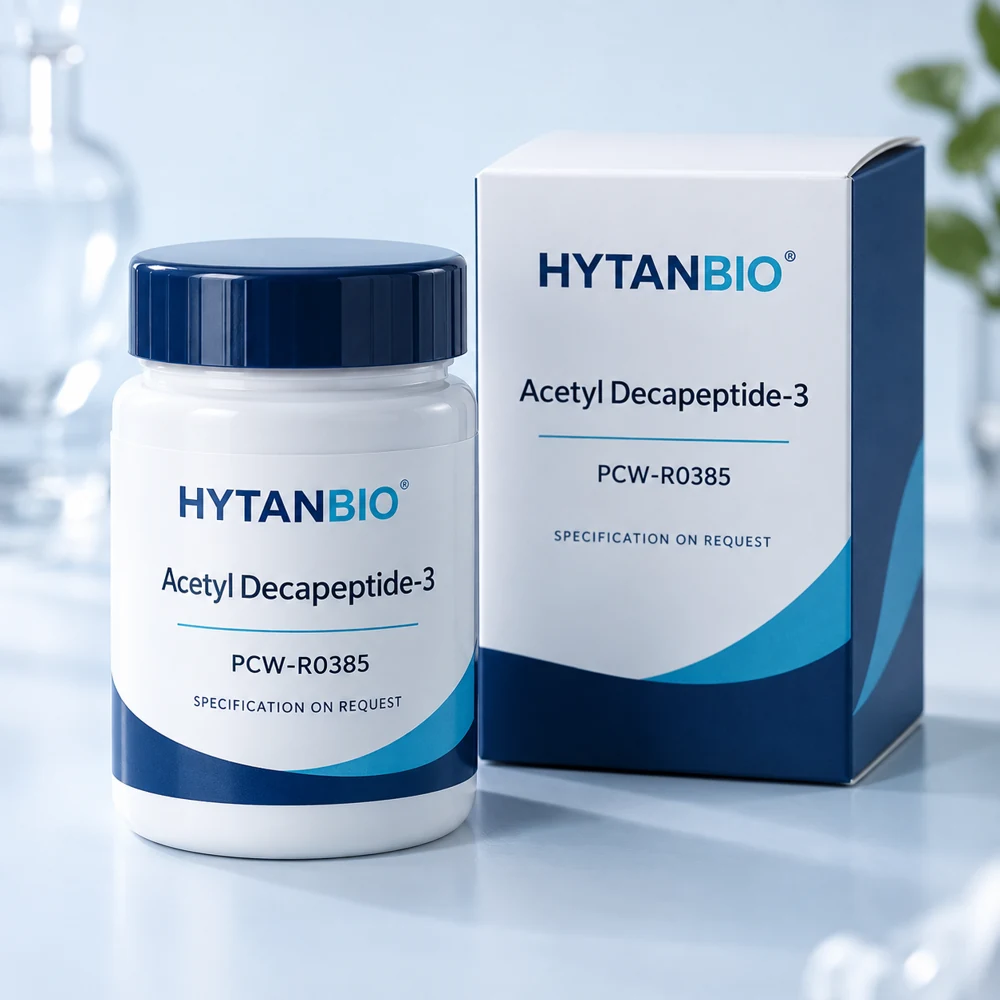 HYTANBIO Acetyl Decapeptide-3 packaging concept for business supply review