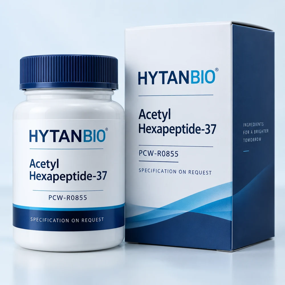 HYTANBIO Acetyl Hexapeptide-37 packaging concept for business supply review