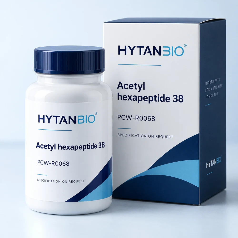 HYTANBIO Acetyl hexapeptide 38 packaging concept for business supply review