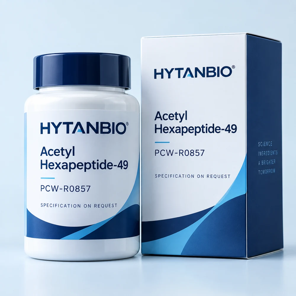 HYTANBIO Acetyl Hexapeptide-49 packaging concept for business supply review
