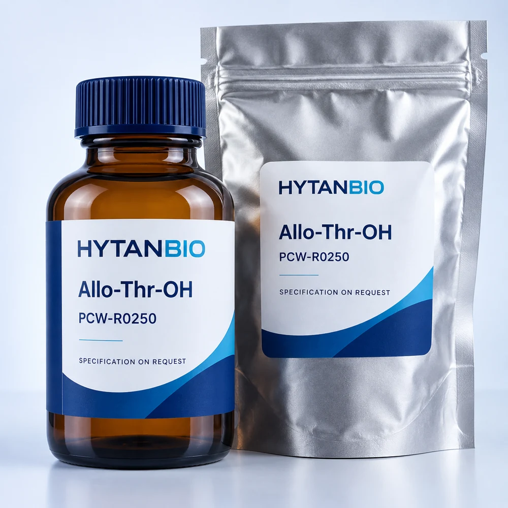 HYTANBIO Allo-Thr-OH packaging concept for business supply review