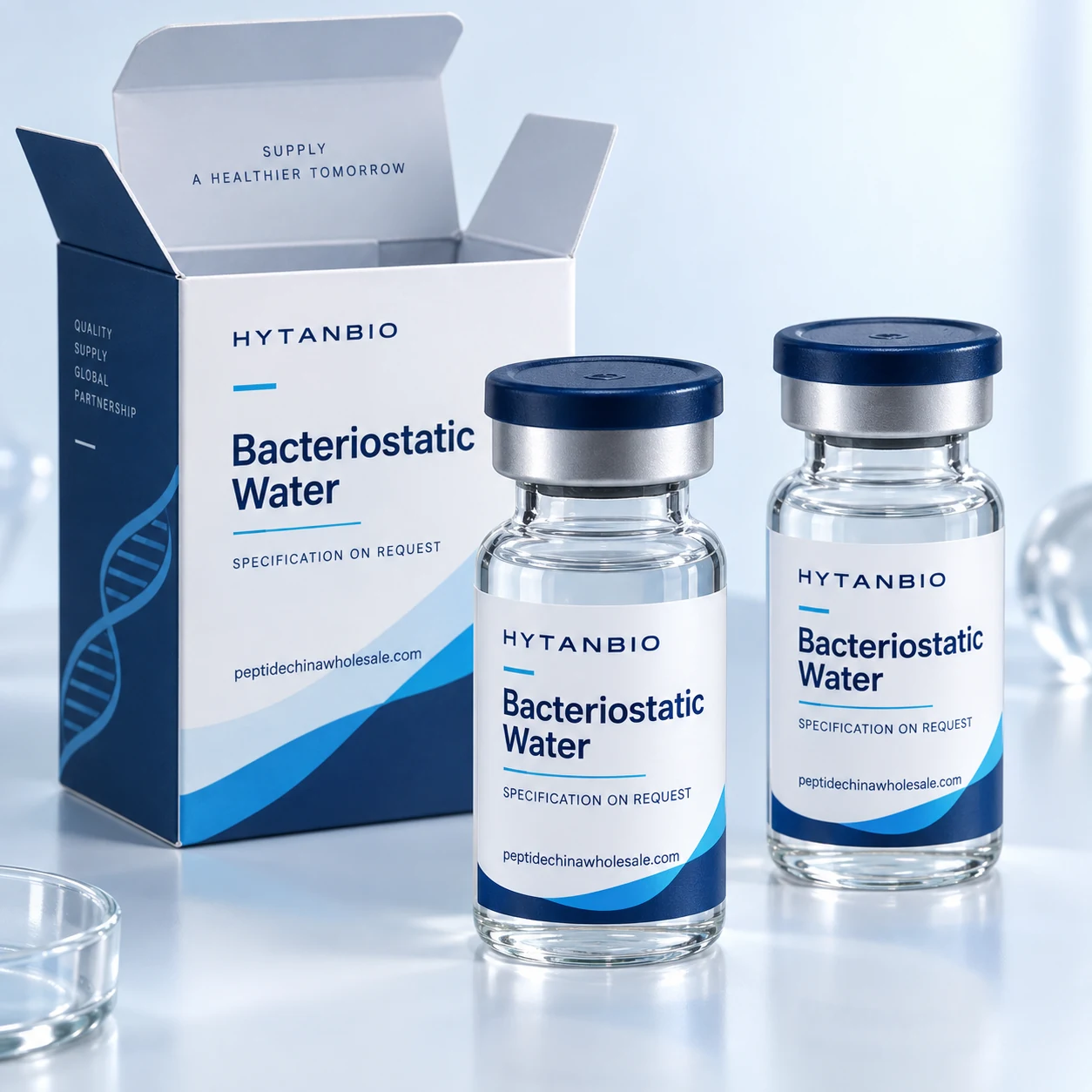 HYTANBIO Bacteriostatic Water packaging concept for business supply review
