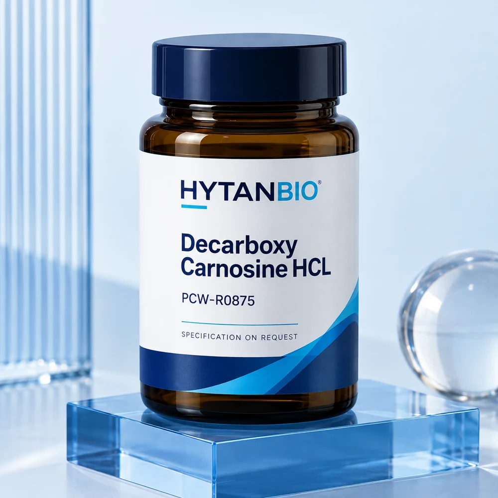 HYTANBIO Decarboxy Carnosine HCL packaging concept for business supply review
