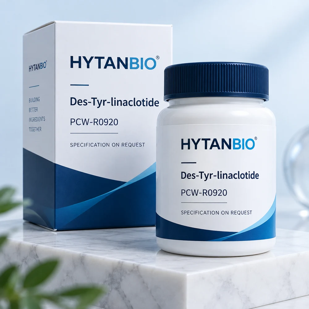 HYTANBIO Des-Tyr-linaclotide packaging concept for business supply review
