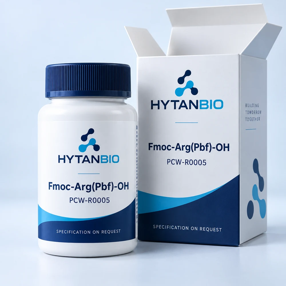 HYTANBIO Fmoc-Arg(Pbf)-OH packaging concept for business supply review