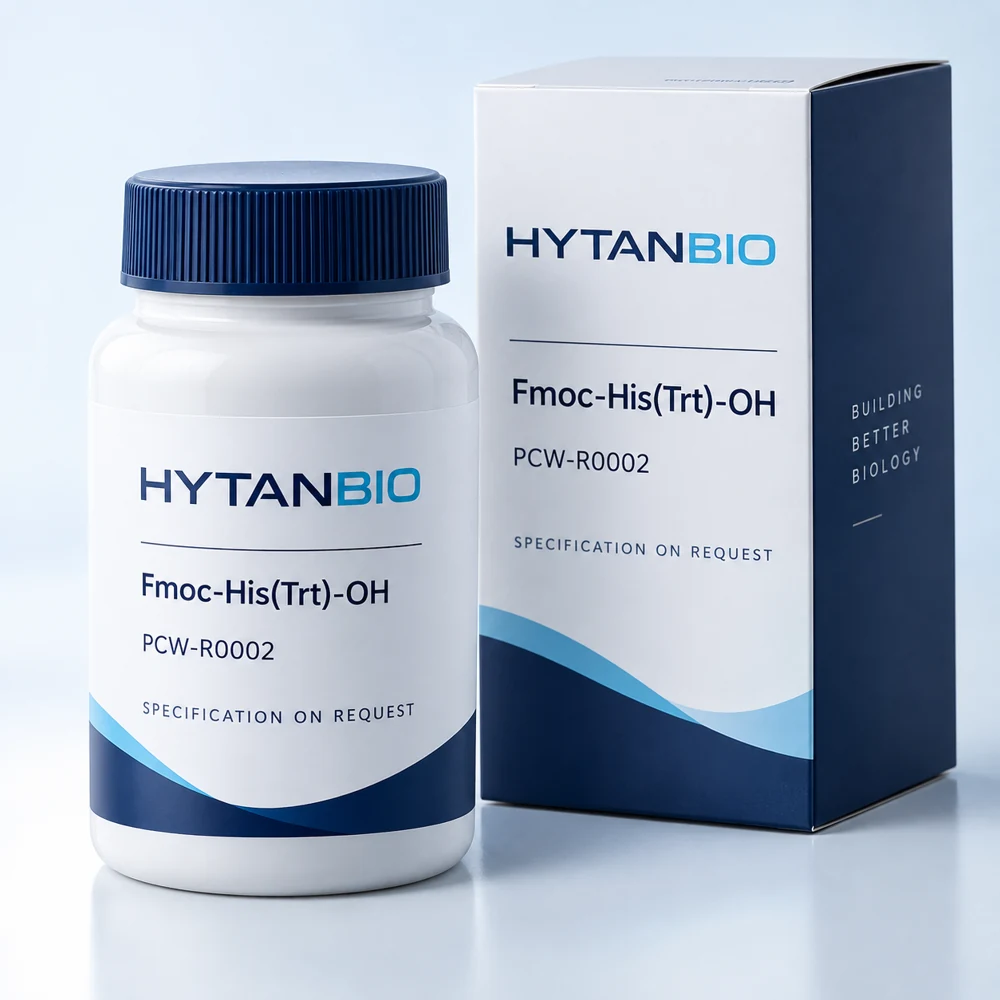 HYTANBIO Fmoc-His(Trt)-OH packaging concept for business supply review