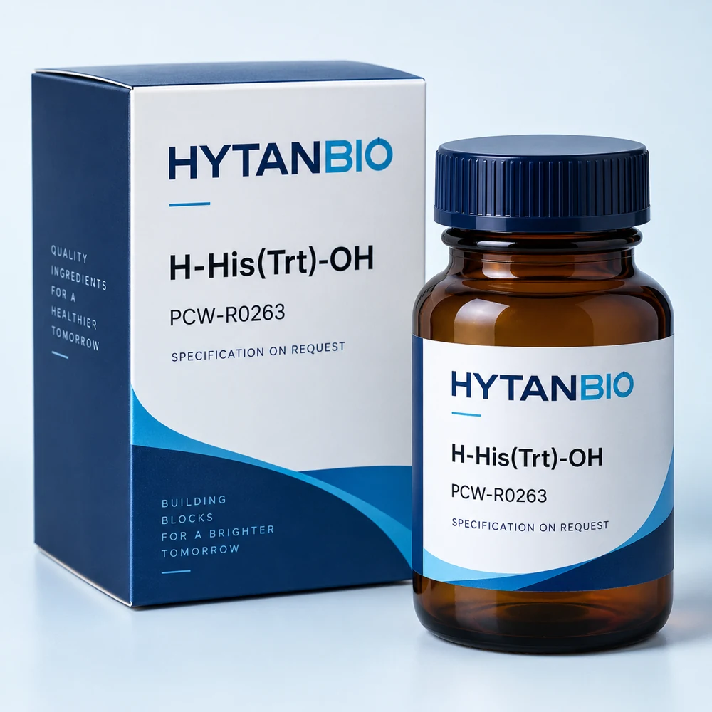 HYTANBIO H-His(Trt)-OH packaging concept for business supply review
