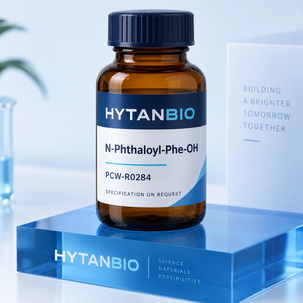 HYTANBIO N-Phthaloyl-Phe-OH packaging concept for business supply review