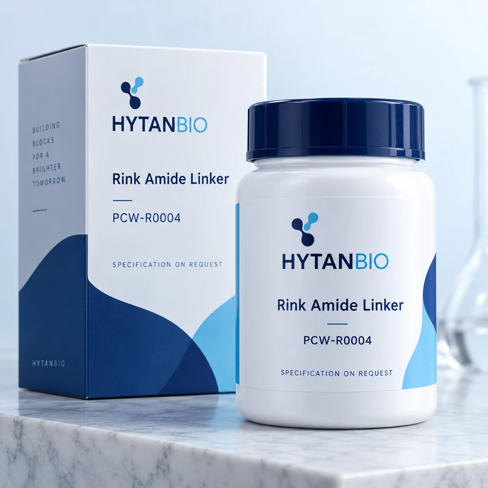 HYTANBIO Rink Amide Linker packaging concept for business supply review