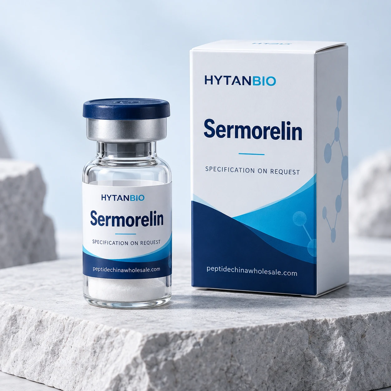 HYTANBIO Sermorelin packaging concept for business supply review